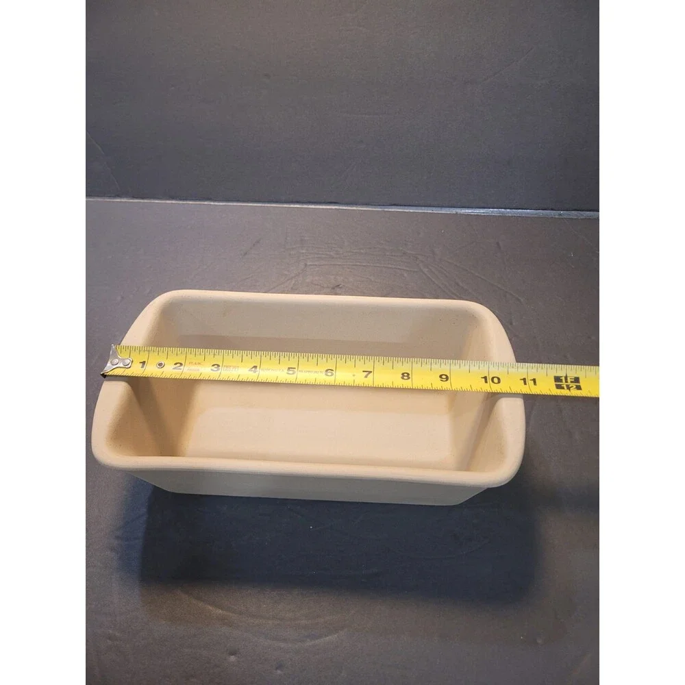 The Pampered Chef Family Heritage Stoneware Loaf Pan Bread Meatloaf 010602 USA